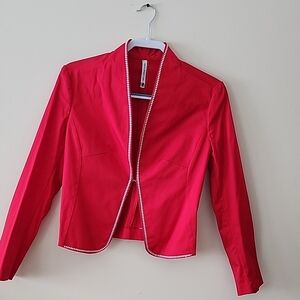 Chic Red Women's Blazer